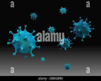 COVID-19 SARS,Coronaviridae , SARS-cov, SARSCoV, virus 2020 , MERS-cov , virus cinese 2019-nCoV Foto Stock