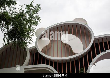 Ingresso alla China Cheng du Research base della Giant Panda Breeding Chengdu Reserve Xiongmao JID 成都大熊猫繁育研究基地i Foto Stock