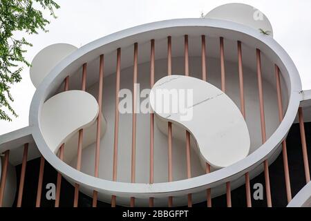 Ingresso alla China Cheng du Research base della Giant Panda Breeding Chengdu Reserve Xiongmao JID 成都大熊猫繁育研究基地i Foto Stock