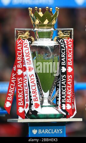 Il trofeo Barclays Premier League Foto Stock