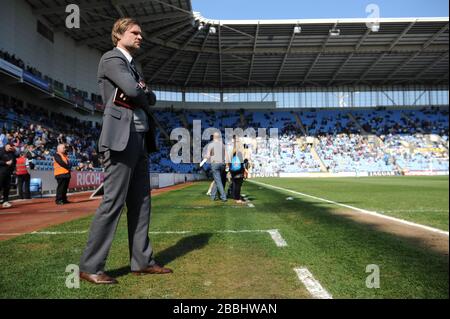 Il responsabile della città di Coventry Steven Pressley Foto Stock