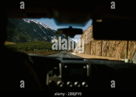 Roadtripping in Colorado, scene dalla macchina. Foto Stock