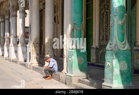 Architettura Art Nouveau, Cardenas, l'Avana, Cuba Foto Stock