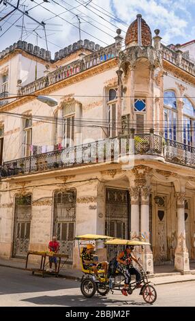 Architettura Art Nouveau, Cardenas, l'Avana, Cuba Foto Stock