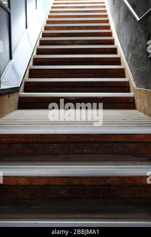 Escalier. Théâtre Montjoie. Salle de Spectacle. Saint-Gervais-les-Bains. Alta Savoia. Francia. Foto Stock