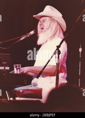 Leon Russell, il Ritz NY 28/03/82 foto Michael Brito Foto Stock