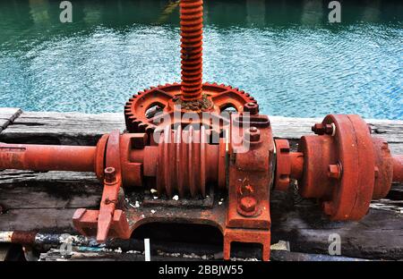 Blackwoods Screw Dock a Bridgetown Barbados Foto Stock