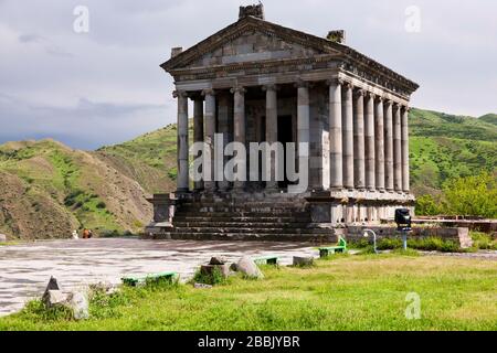 Il Tempio di Garni, il Tempio di Garni, è precristiano, il dio del Sole Armeno, il tempio di Mihr, la provincia di Kotayk, Armenia, Caucaso, Asia Foto Stock