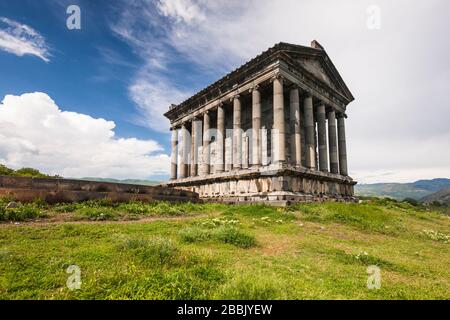 Il Tempio di Garni, il Tempio di Garni, è precristiano, il dio del Sole Armeno, il tempio di Mihr, la provincia di Kotayk, Armenia, Caucaso, Asia Foto Stock