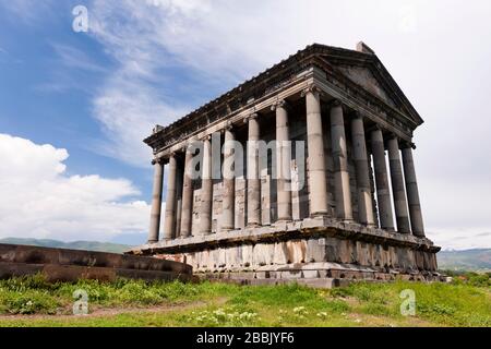 Il Tempio di Garni, il Tempio di Garni, è precristiano, il dio del Sole Armeno, il tempio di Mihr, la provincia di Kotayk, Armenia, Caucaso, Asia Foto Stock