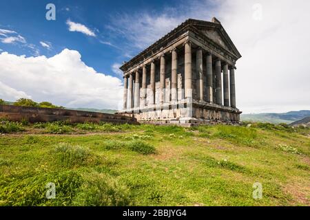 Il Tempio di Garni, il Tempio di Garni, è precristiano, il dio del Sole Armeno, il tempio di Mihr, la provincia di Kotayk, Armenia, Caucaso, Asia Foto Stock