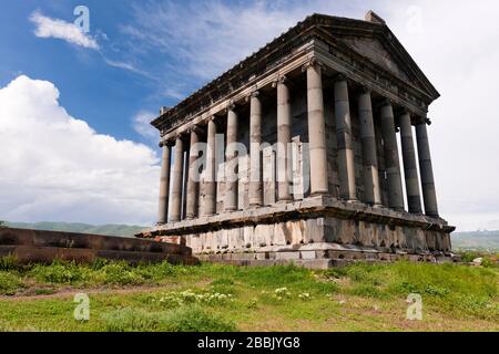 Il Tempio di Garni, il Tempio di Garni, è precristiano, il dio del Sole Armeno, il tempio di Mihr, la provincia di Kotayk, Armenia, Caucaso, Asia Foto Stock