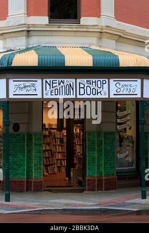 Libreria su High Street, Fremantle, Australia Occidentale Foto Stock