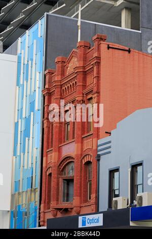 Architettura in Liverpool Street, Hobart, Tasmania, Australia Foto Stock