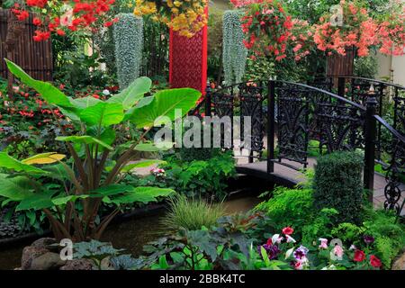 Fitzroy Gardens Conservatory, Melbourne, Victoria, Australia Foto Stock