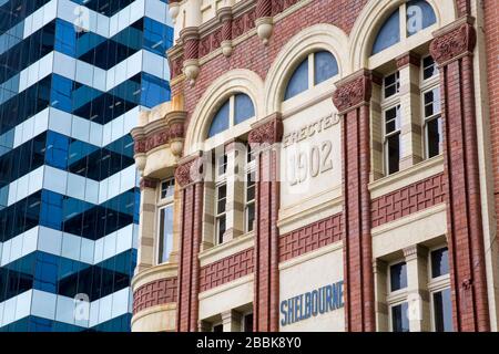 Storico Shelbourne Hotel in Darling Harbour, Central Business District, Sydney, nuovo Galles del Sud, Australia Foto Stock