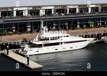 Punto Prymont Marina, Sydney, Nuovo Galles del Sud, Australia Foto Stock