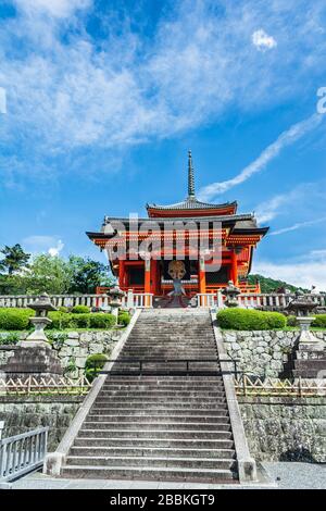 Kyoto, Giappone, Asia - 5 settembre 2019 : le scale del tempio di Kiyomizu Dera a Kyoto Foto Stock