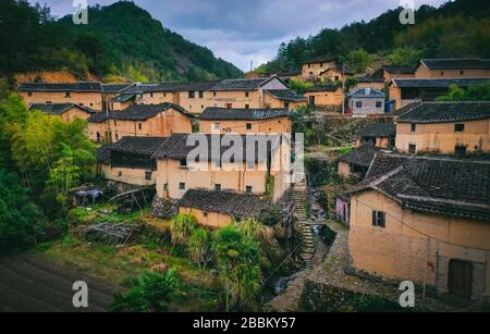 Paesaggio naturale del villaggio tradizionale e storico della Cina Foto Stock