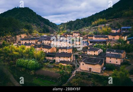 Paesaggio naturale del villaggio tradizionale e storico della Cina Foto Stock