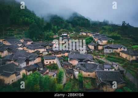 Paesaggio naturale del villaggio tradizionale e storico della Cina Foto Stock