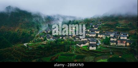 Paesaggio naturale del villaggio tradizionale e storico della Cina Foto Stock