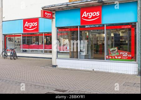 Negozio Argos a Weston-super-Mare, Regno Unito Foto Stock