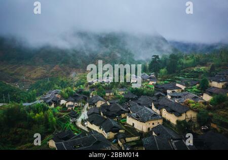 Paesaggio naturale del villaggio tradizionale e storico della Cina Foto Stock