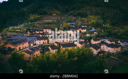 Paesaggio naturale del villaggio tradizionale e storico della Cina Foto Stock