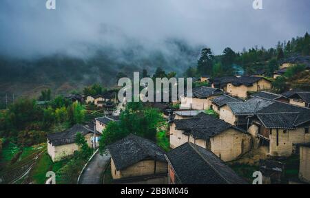 Paesaggio naturale del villaggio tradizionale e storico della Cina Foto Stock