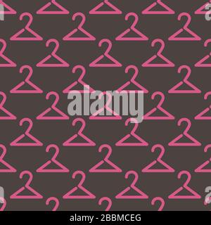 Astratta vettore arte grigio scuro gruccia senza cuciture Illustrazione Vettoriale