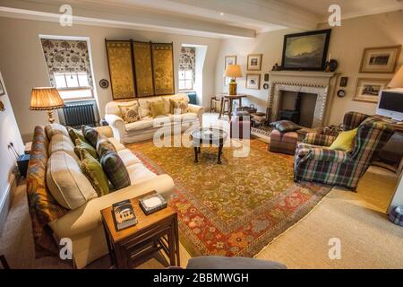 Marchmont House Scottish Borders con Hugo Burge (proprietario) Foto Stock
