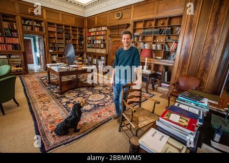 Marchmont House Scottish Borders con Hugo Burge (proprietario) Foto Stock