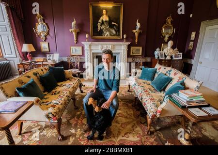 Marchmont House Scottish Borders con Hugo Burge (proprietario) Foto Stock