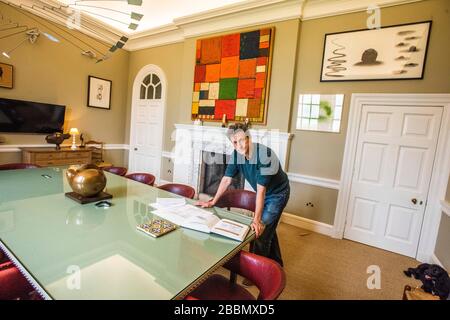 Marchmont House Scottish Borders con Hugo Burge (proprietario) Foto Stock