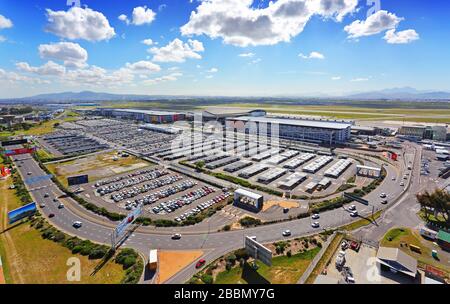 Foto aerea dell'aeroporto internazionale di Città del Capo Foto Stock