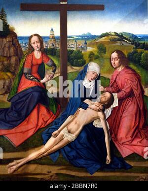 Pieta (Trittico) 1475 Maestro della leggenda di Santa Lucia 1475-1505 Maestro Francia, francese. Foto Stock