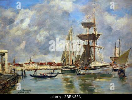 Venezia Canal Grande 1895 Eugène Boudin 1824 - 1898 Francia Foto Stock