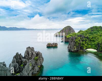 Guyam Isola di Siargao Phillipines veduta aerea Foto Stock