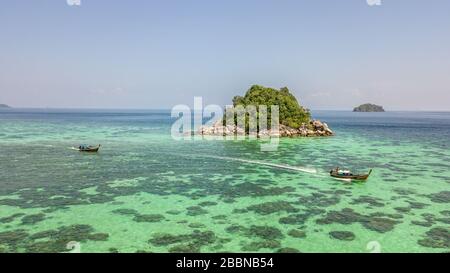 Guyam Isola di Siargao Phillipines veduta aerea Foto Stock