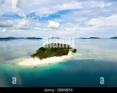 Guyam Isola di Siargao Phillipines veduta aerea Foto Stock