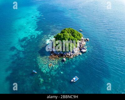 Pulau Tioman Drone vista Malesia Foto Stock