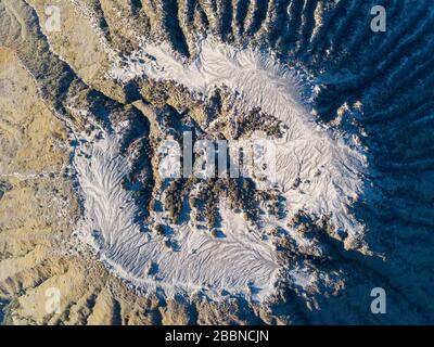 Vulcano Monte Ijen in Indonesia la mattina presto Foto Stock