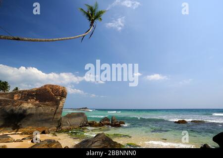 Sri Lanka, Galle, Unawatuna, Thalpe, Dalawella, Wijaya spiaggia Foto Stock