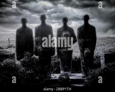 Langemark German Military Cemetery Belgio Foto Stock