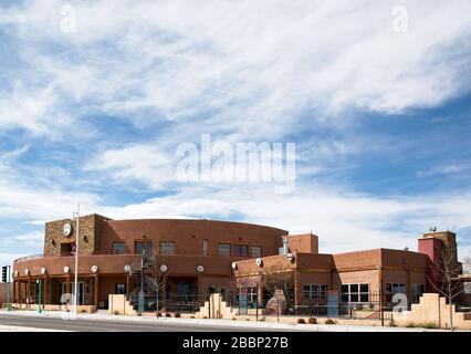 Centro Culturale dei popoli nativi, Albuquerque, New Mexico, sulla quarta strada a nord Foto Stock