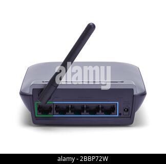 Retro del router wireless Foto Stock