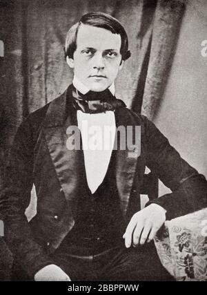 Hermann Ludwig Ferdinand von Helmholtz, 1821 – 1894. Medico e fisico tedesco. Da letture selezionate nella Storia della Fisiologia, pubblicato 1930. Foto Stock