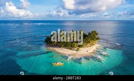 Siargao Island Paradise nelle Filippine vista aerea Foto Stock