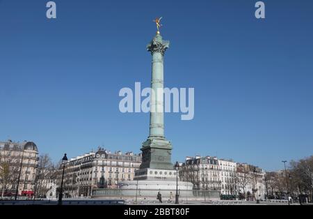 PARIGI, 15° GIORNO, LOCKDOWN PARIGINO Foto Stock